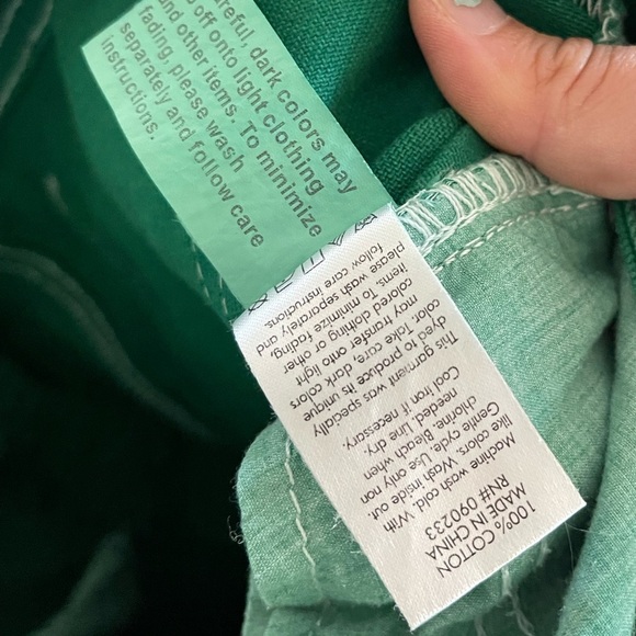 PacSun| High Waist Green Mom Jean with Contrast White Stitching, Size 30••• - Picture 10 of 13